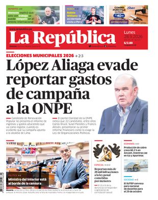 Edición Impresa - La Republica | Lima - Lunes 28 de Setiembre del 2026