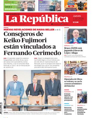 Edición Impresa - La Republica | Sur - Jueves 01 de Octubre del 2026