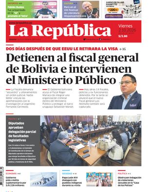 Edición Impresa - La Republica | Sur - Viernes 02 de Octubre del 2026