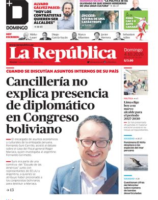 Edición Impresa - La Republica | Sur - Domingo 04 de Octubre del 2026