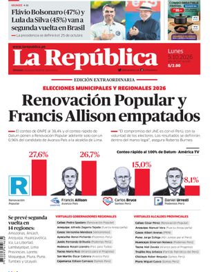 Edición Impresa - La Republica | Norte - Lunes 05 de Octubre del 2026