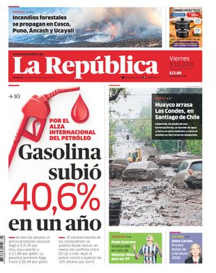 Edición Impresa - La Republica | Lima - Viernes 09 de Octubre del 2026