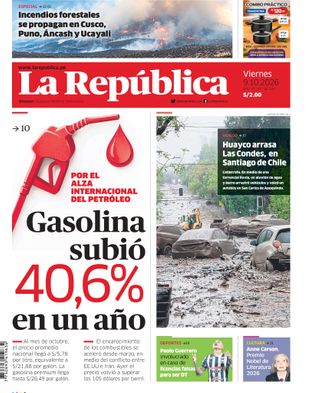 Edición Impresa - La Republica | Sur - Viernes 09 de Octubre del 2026