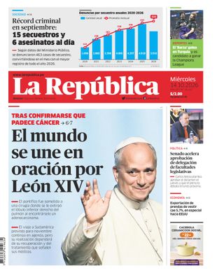 Edición Impresa - La Republica | Lima - Miercoles 14 de Octubre del 2026