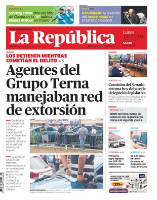 Edición Impresa - La Republica | Lima - Lunes 19 de Octubre del 2026