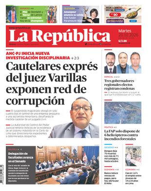 Edición Impresa - La Republica | Lima - Martes 20 de Octubre del 2026